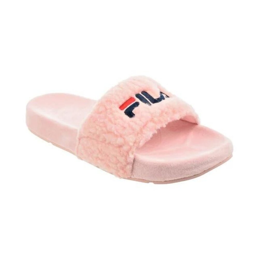 Fila Women's Fuzzy Drifter Slide Sandal PINK - Navy - Red Size 8/ 9 New - Picture 3 of 7